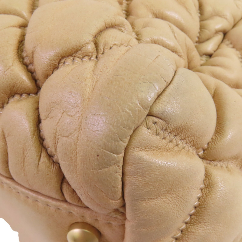 CHANEL 羊皮皮革Chain Shoulder金扣鏈帶肩背袋-10