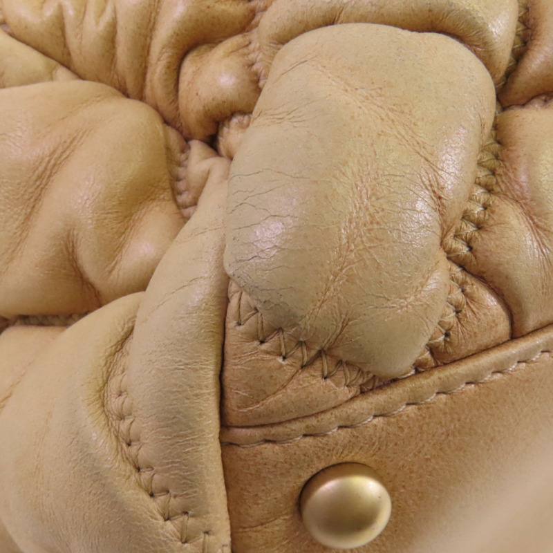 CHANEL 羊皮皮革Chain Shoulder金扣鏈帶肩背袋-11