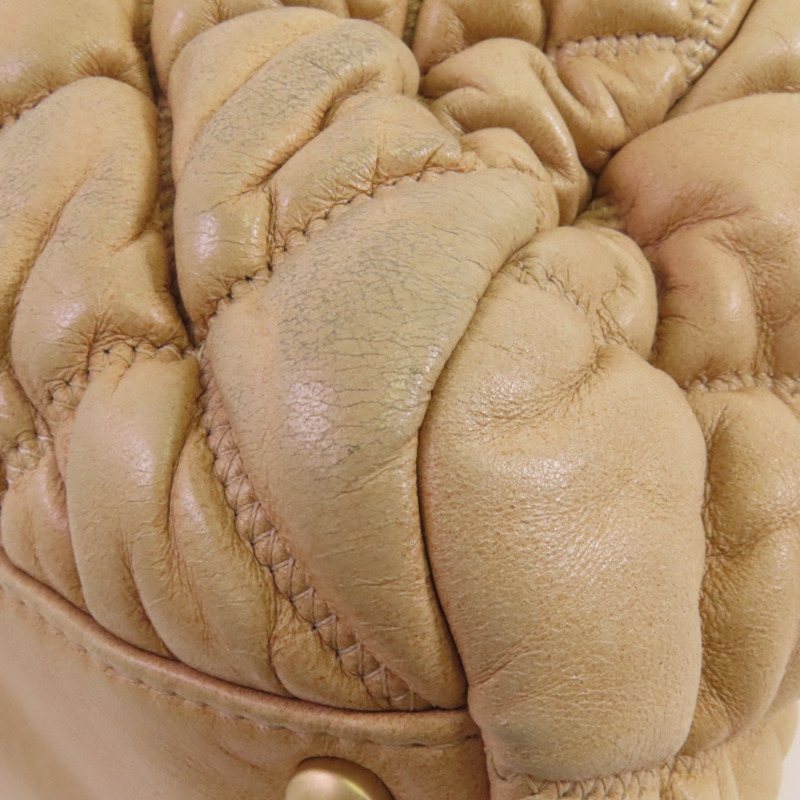 CHANEL 羊皮皮革Chain Shoulder金扣鏈帶肩背袋-12