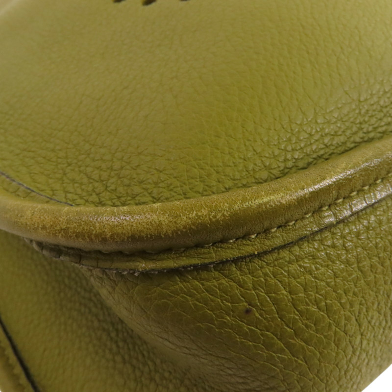 HERMES Clemence皮革Evelyne PM銀扣肩背袋-10