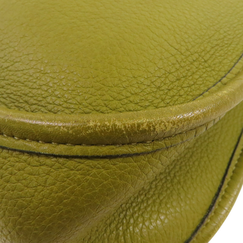 HERMES Clemence皮革Evelyne PM銀扣肩背袋-11