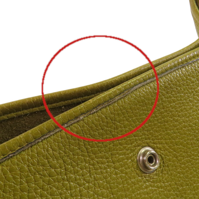 HERMES Clemence皮革Evelyne PM銀扣肩背袋-14