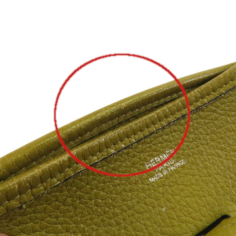 HERMES Clemence皮革Evelyne PM銀扣肩背袋-15