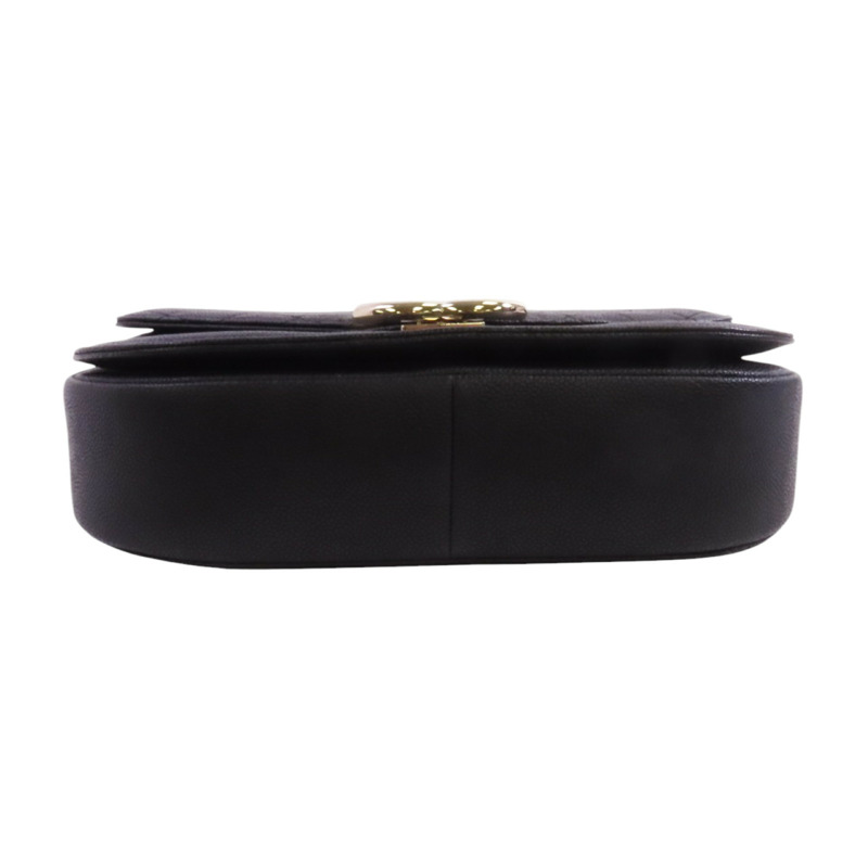 CHANEL 牛皮皮革Chain Shoulder金扣鏈帶手挽肩背兩用袋-3