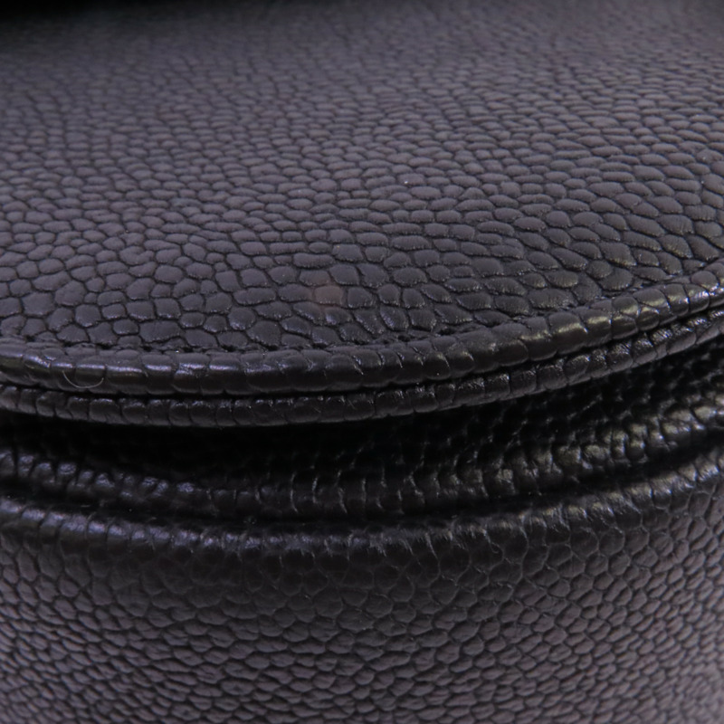 CHANEL 牛皮皮革Chain Shoulder金扣鏈帶手挽肩背兩用袋-10