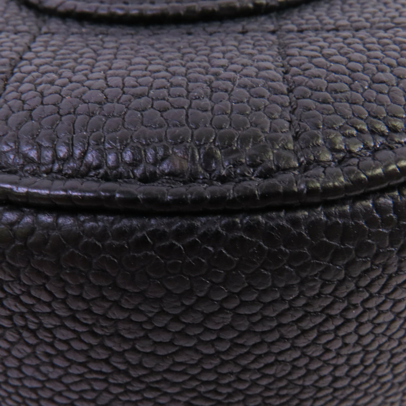 CHANEL 牛皮皮革Chain Shoulder金扣鏈帶手挽肩背兩用袋-12