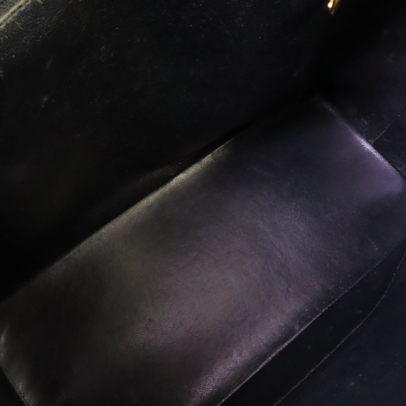 CHANEL 牛皮皮革Vintage Hand Bag金扣手挽袋-4