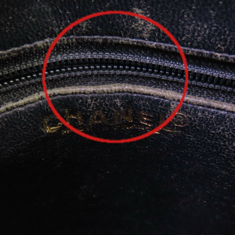 CHANEL 牛皮皮革Vintage Hand Bag金扣手挽袋-14