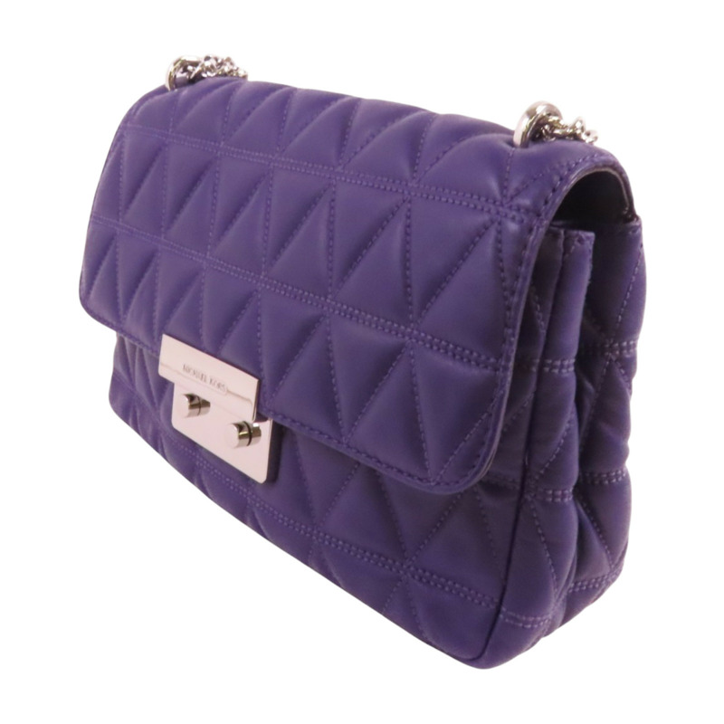 Michael Kors 羊皮皮革Chain Shoulder Bag銀扣鏈帶肩背袋-2