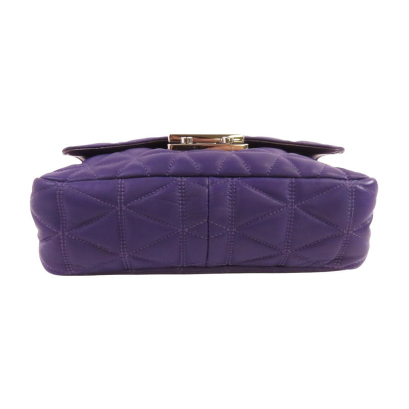 Michael Kors 羊皮皮革Chain Shoulder Bag銀扣鏈帶肩背袋-3