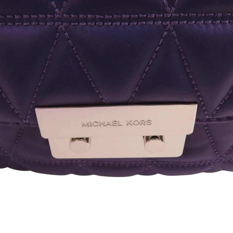 Michael Kors 羊皮皮革Chain Shoulder Bag銀扣鏈帶肩背袋-7