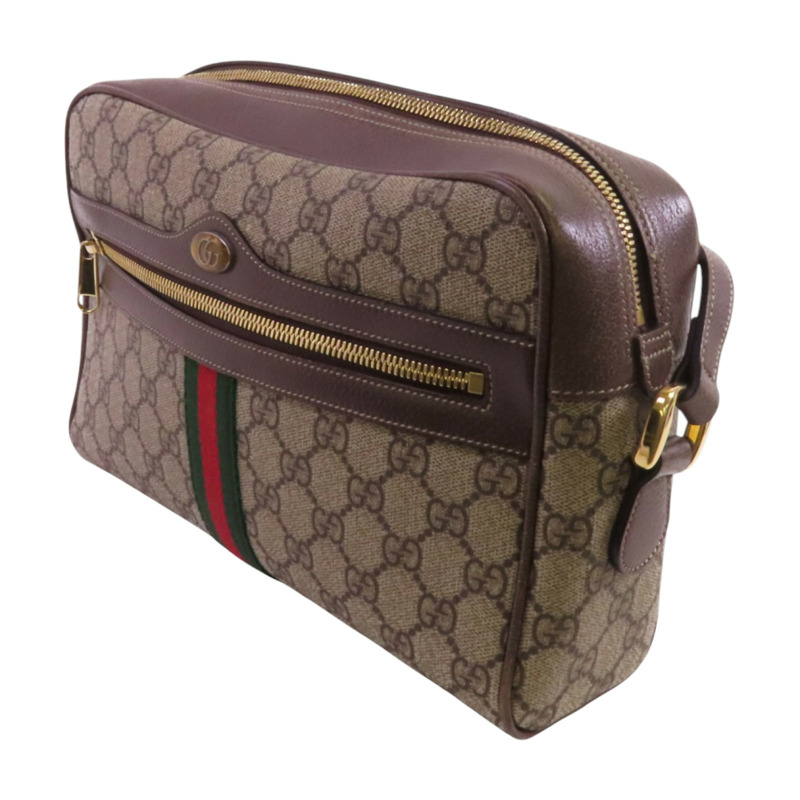 GUCCI 塗層帆布Ophidia Crossbody Bag金扣肩背袋-2