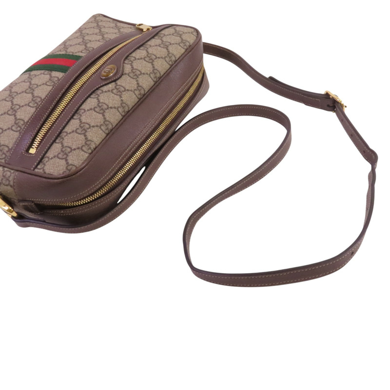 GUCCI 塗層帆布Ophidia Crossbody Bag金扣肩背袋-8