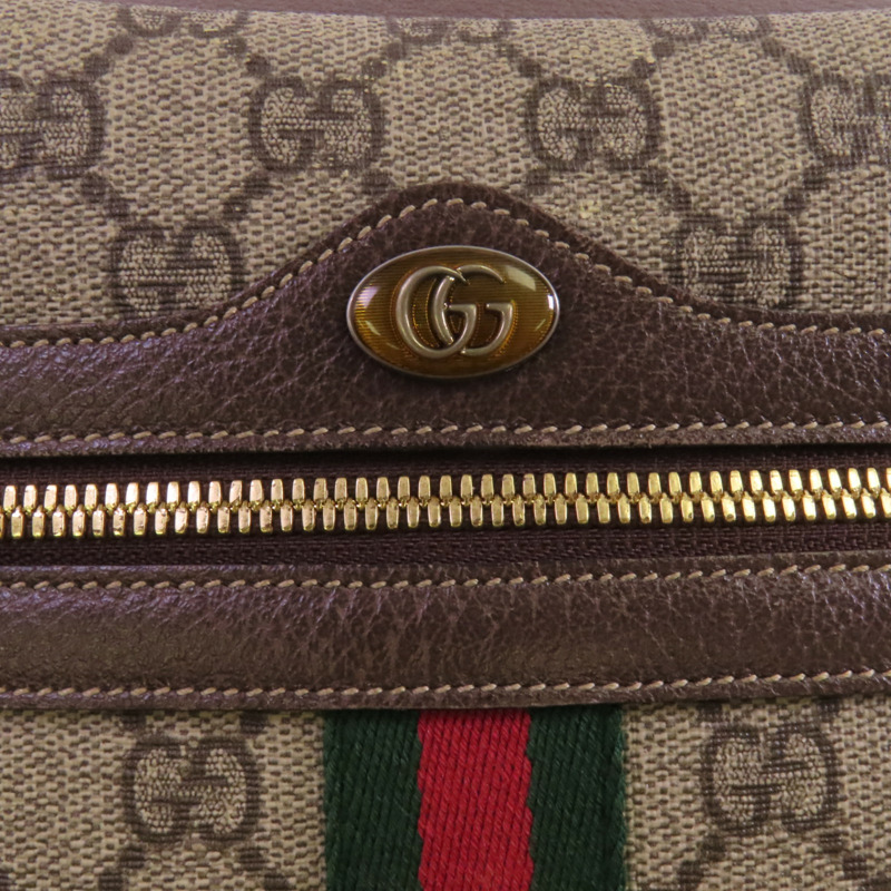 GUCCI 塗層帆布Ophidia Crossbody Bag金扣肩背袋-14