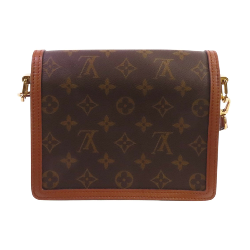 LOUIS VUITTON Monogram Reverse Mini Dauphine金扣肩背袋-1