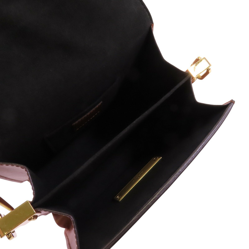 LOUIS VUITTON Monogram Reverse Mini Dauphine金扣肩背袋-4