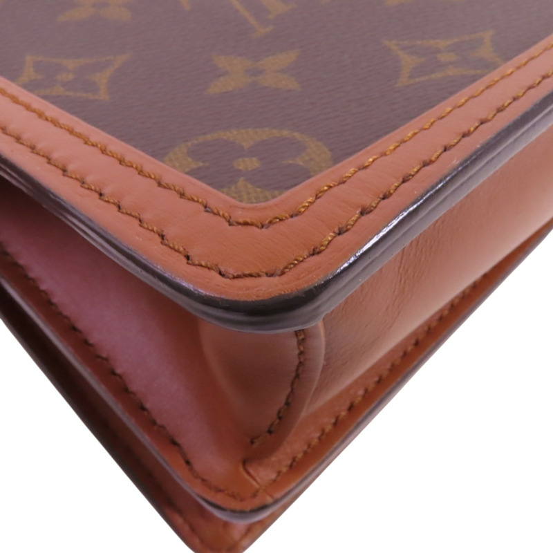 LOUIS VUITTON Monogram Reverse Mini Dauphine金扣肩背袋-12