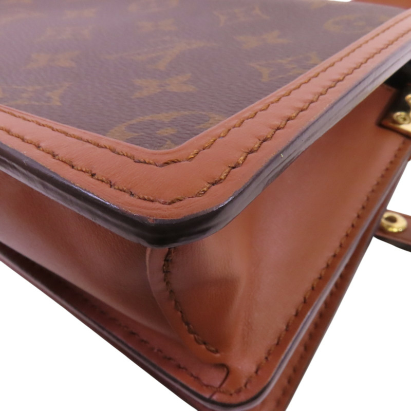 LOUIS VUITTON Monogram Reverse Mini Dauphine金扣肩背袋-13