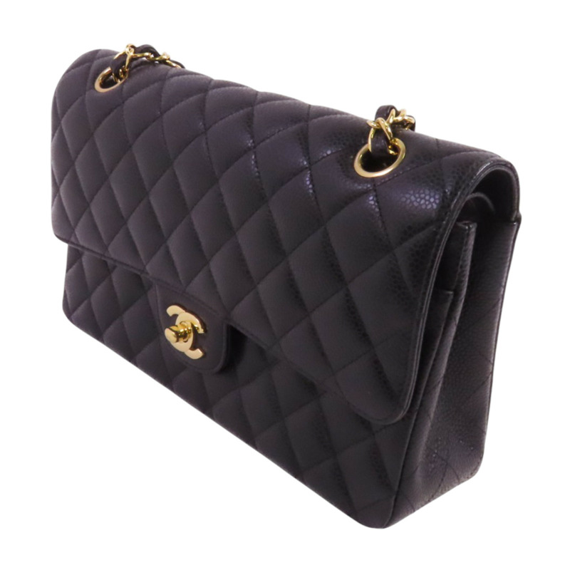 CHANEL 牛皮皮革Classic 25金扣鏈帶肩背袋-2