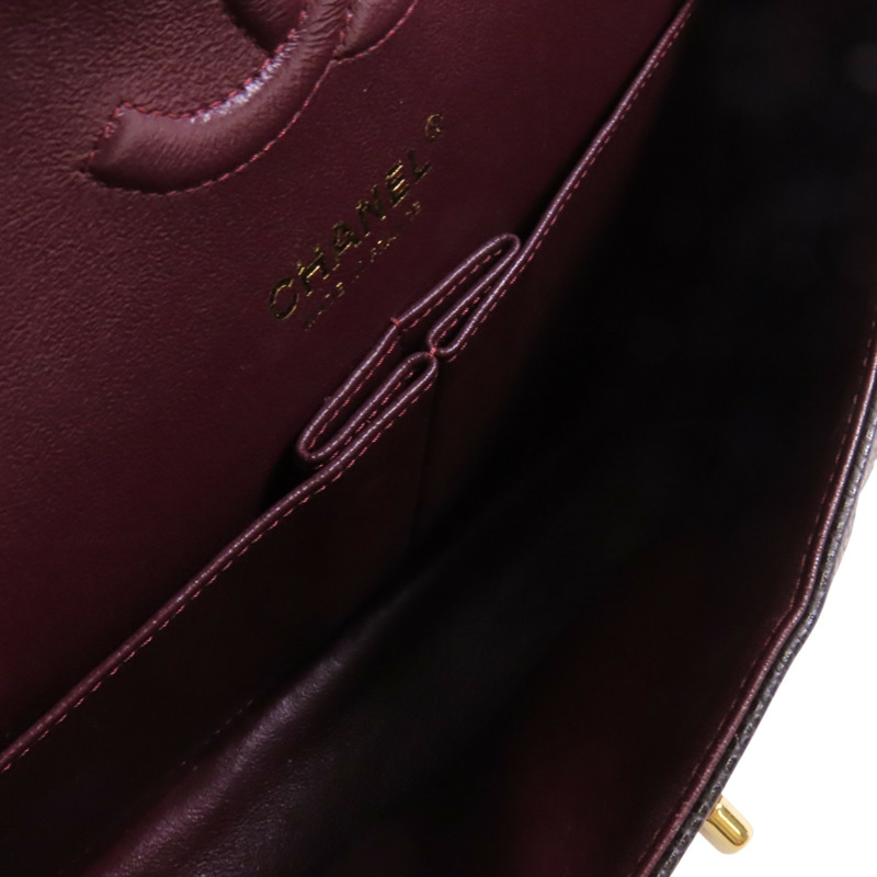 CHANEL 牛皮皮革Classic 25金扣鏈帶肩背袋-4