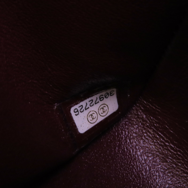 CHANEL 牛皮皮革Classic 25金扣鏈帶肩背袋-6