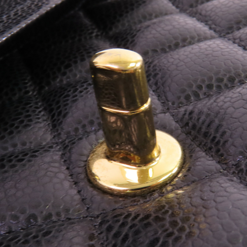 CHANEL 牛皮皮革Classic 25金扣鏈帶肩背袋-15