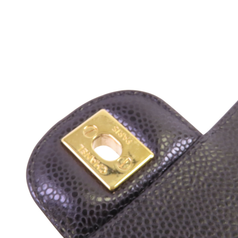 CHANEL 牛皮皮革Classic 25金扣鏈帶肩背袋-16