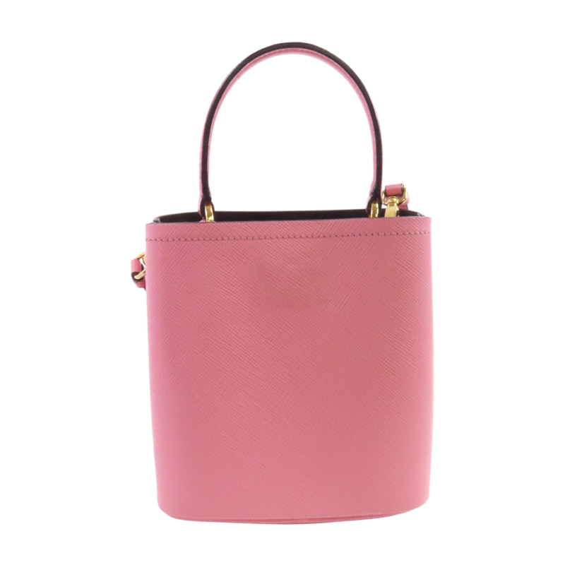 PRADA Saffianopo皮革2Way Shoulder Bag金扣手挽肩背兩用袋-1