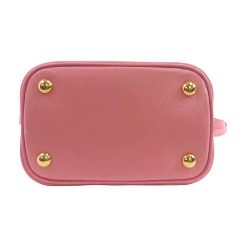 PRADA Saffianopo皮革2Way Shoulder Bag金扣手挽肩背兩用袋-3