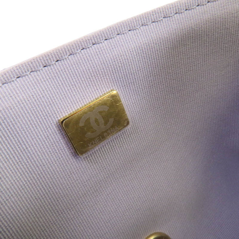 CHANEL 羊皮皮革Chain Shoulder金扣鏈帶肩背袋-6