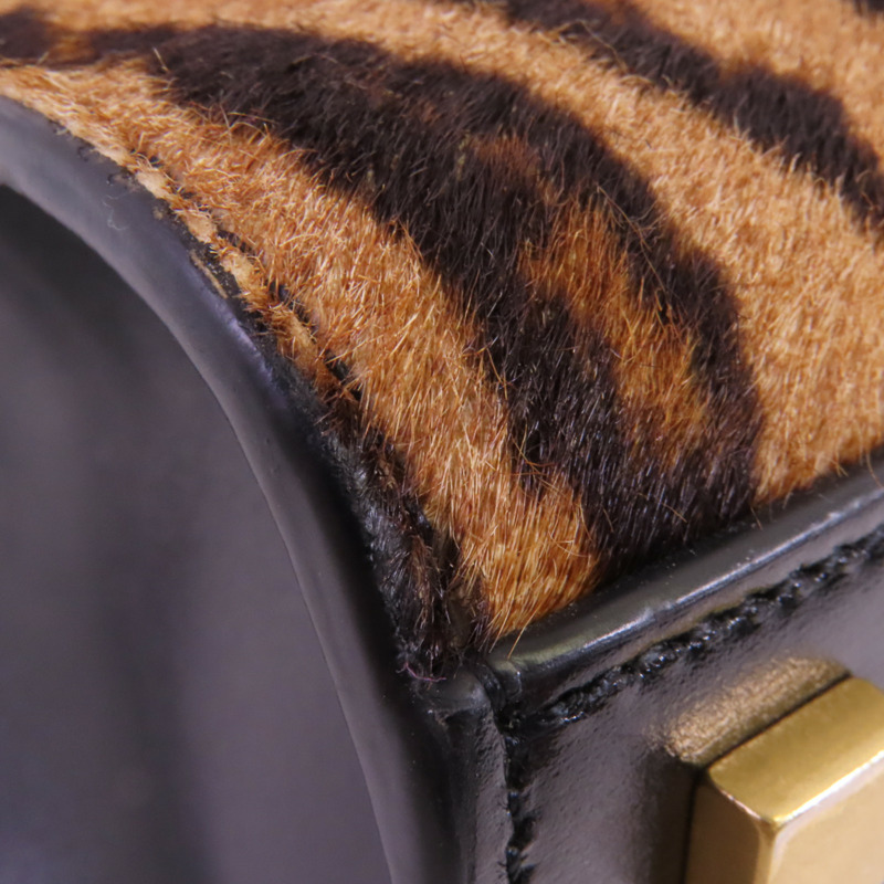 SAINT LAURENT 馬毛Manhattan金扣手挽肩背兩用袋-10