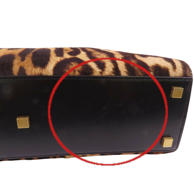 SAINT LAURENT 馬毛Manhattan金扣手挽肩背兩用袋-14