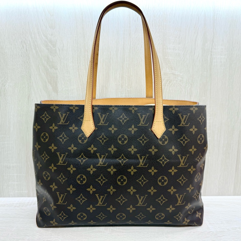 LV原花金牌Wilshire MM肩背托特包/M45644-1