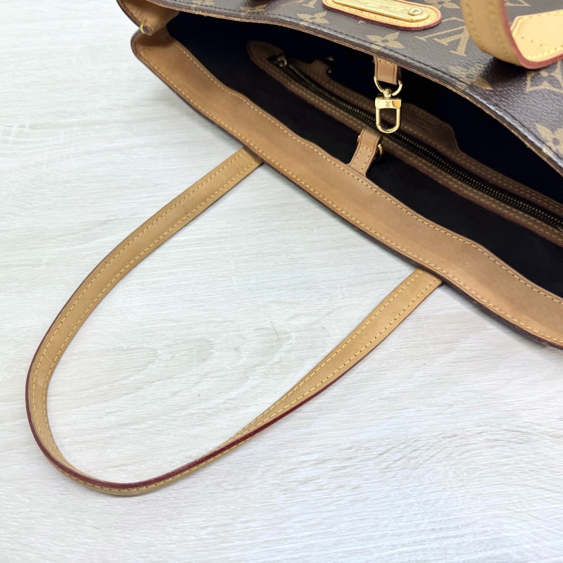 LV原花金牌Wilshire MM肩背托特包/M45644-9