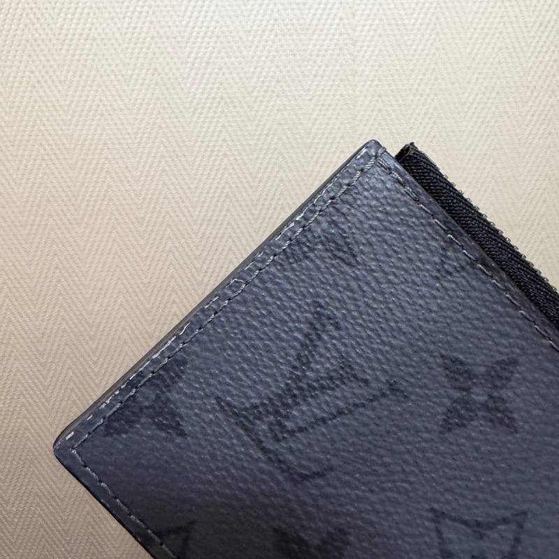 LV 黑灰原花Gaston銀釦二合一斜背包M81124-19