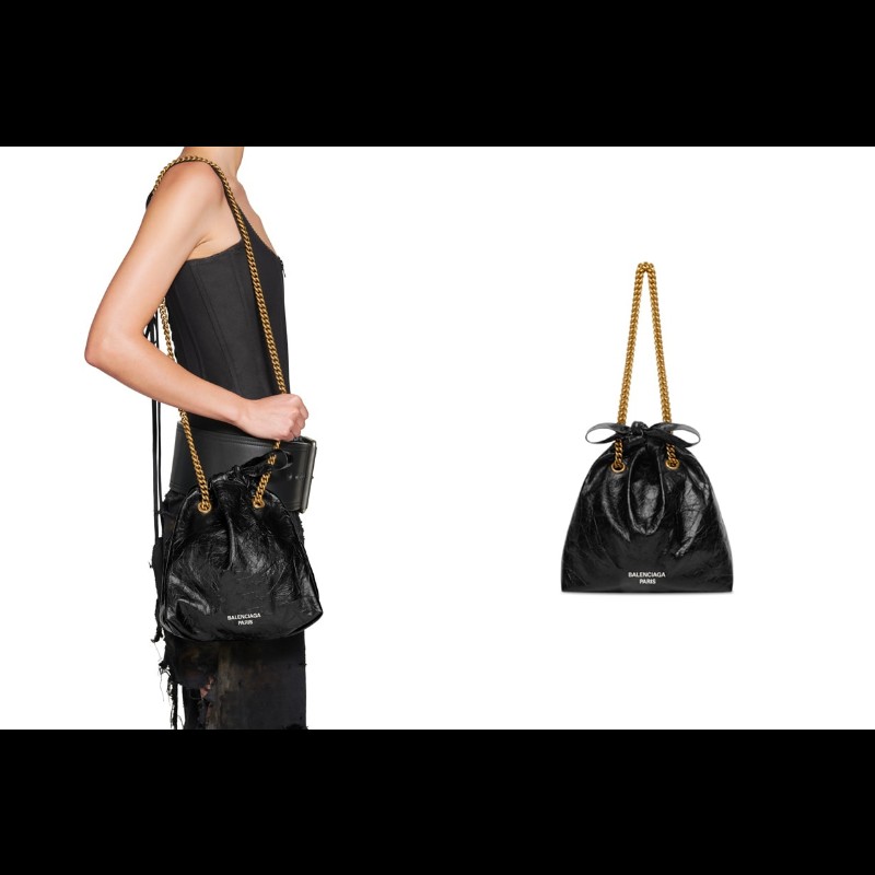 balenciaga crush tote bag 流浪包 垃圾袋 巴黎世家-1