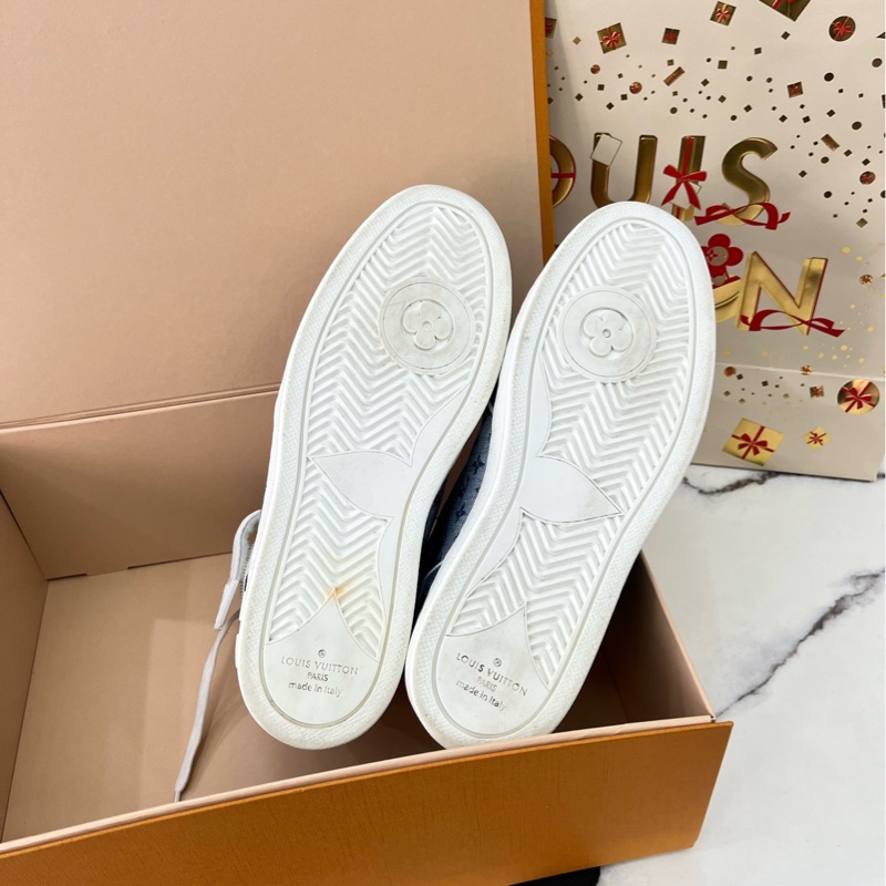 98新  LV路易威登boombox丹寧布運動鞋 38碼-5