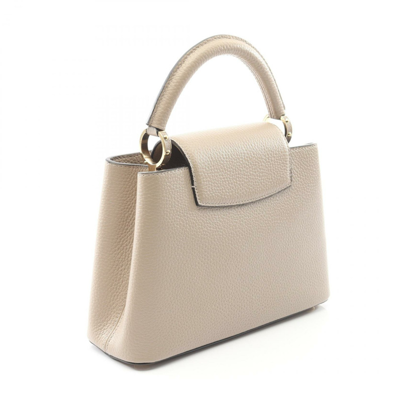 路易威登 Capucine BB 單肩手提包 M94634 Taurillon 皮革 Galet 二手-1