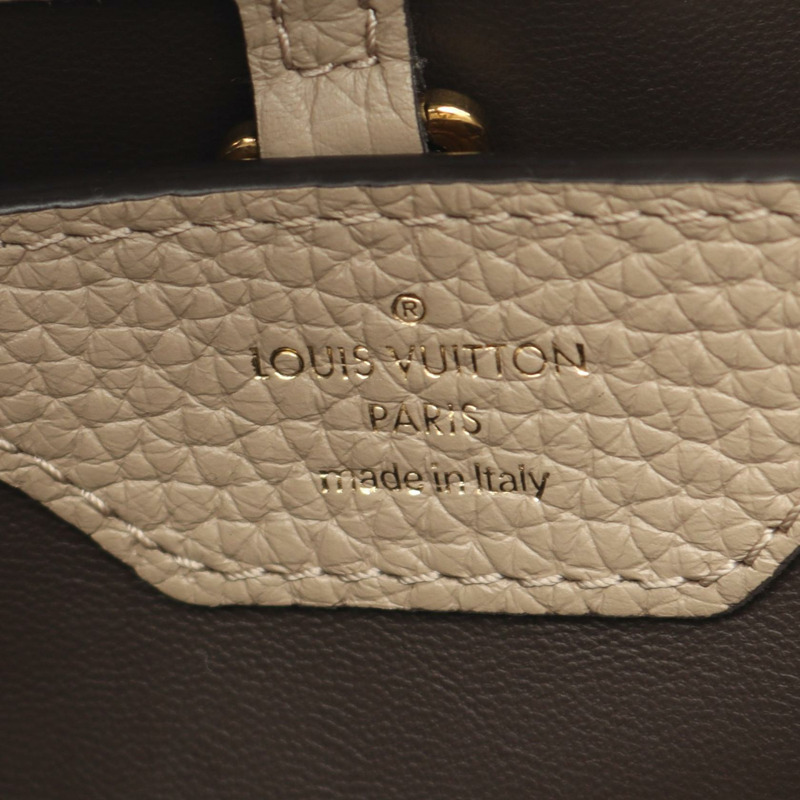 路易威登 Capucine BB 單肩手提包 M94634 Taurillon 皮革 Galet 二手-3