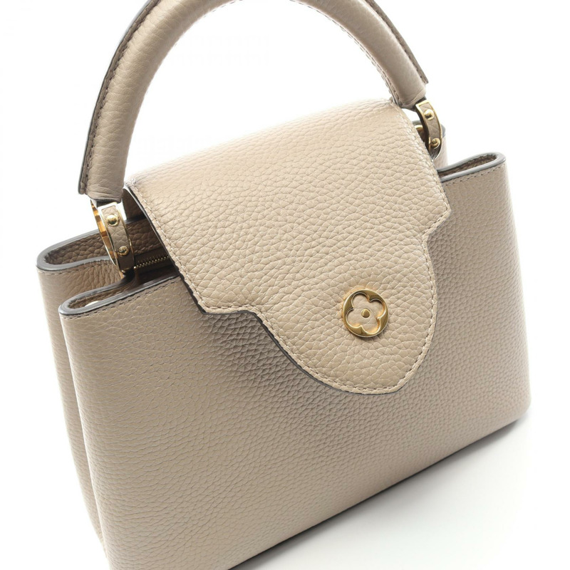 路易威登 Capucine BB 單肩手提包 M94634 Taurillon 皮革 Galet 二手-7