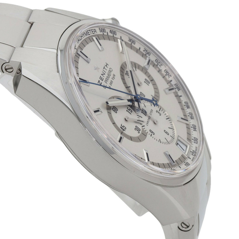 真力時 03.2040.400/01 El Primero 36000VPH 不鏽鋼男士腕錶-5