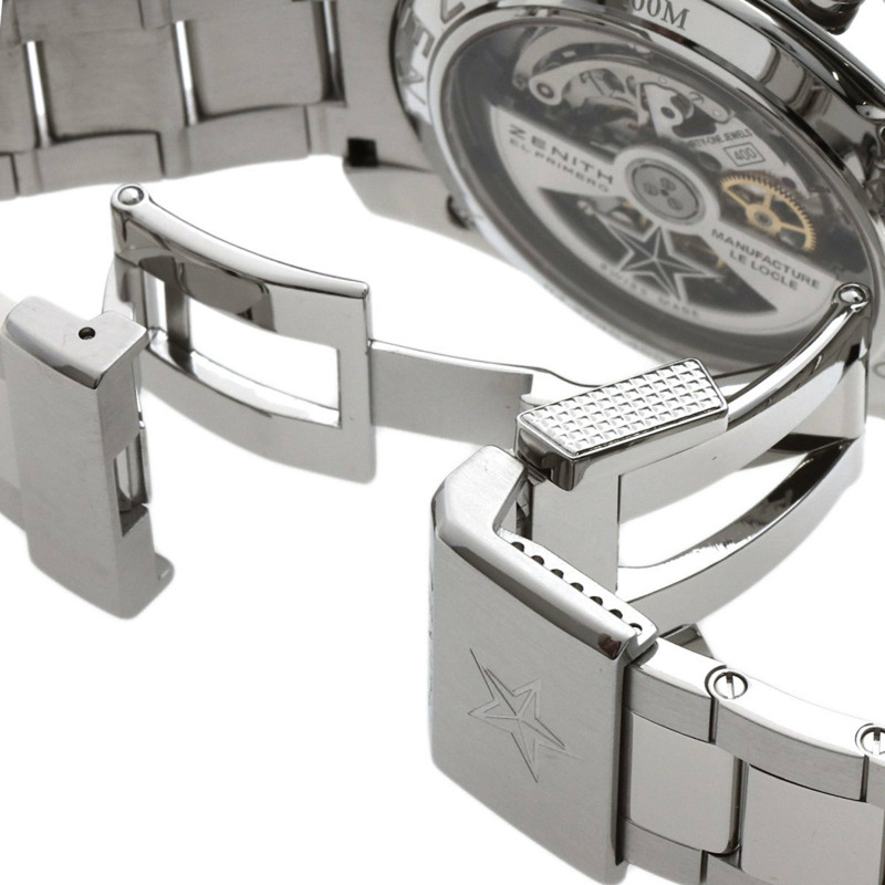 真力時 03.2040.400/01 El Primero 36000VPH 不鏽鋼男士腕錶-7