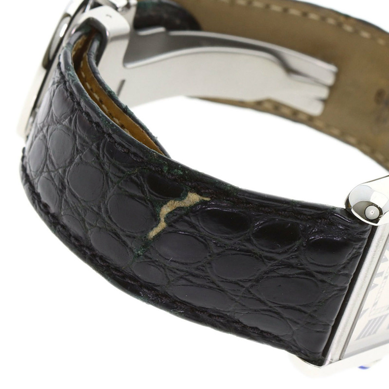 卡地亞 Tank Solo LM W5200003 男士精鋼/皮革腕錶-8