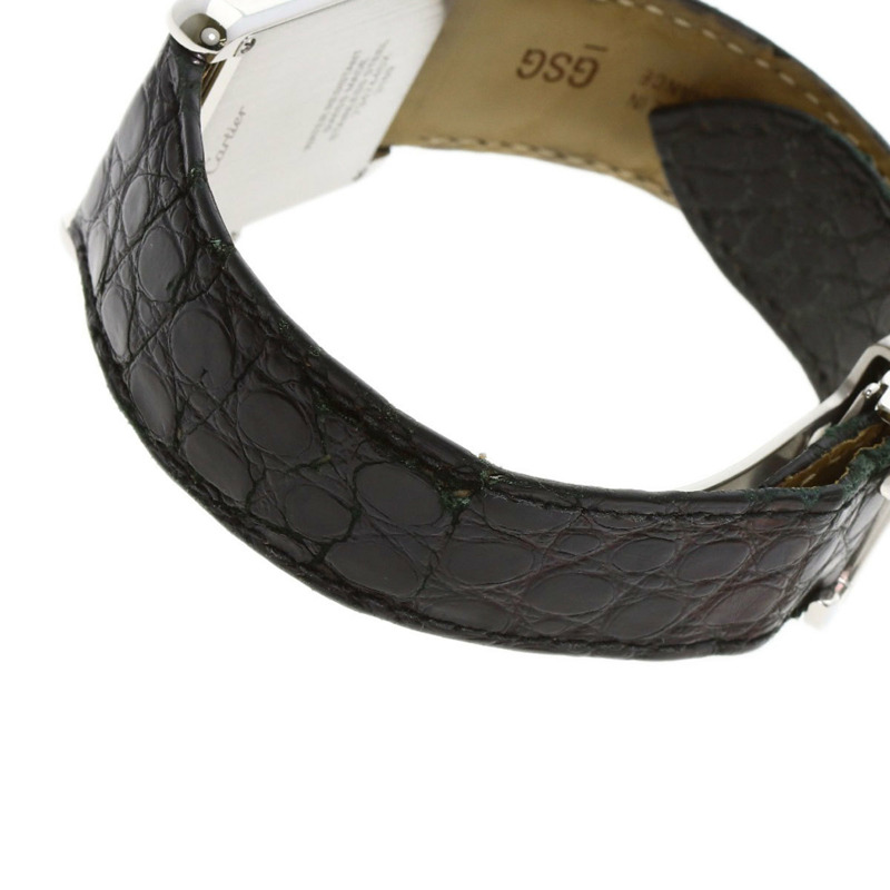 卡地亞 Tank Solo LM W5200003 男士精鋼/皮革腕錶-9