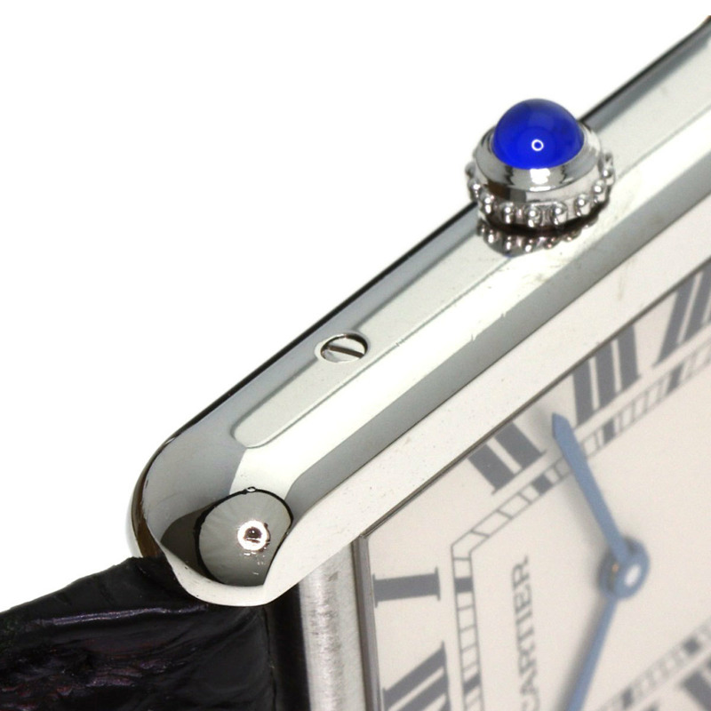 卡地亞 Tank Solo LM W5200003 男士精鋼/皮革腕錶-12