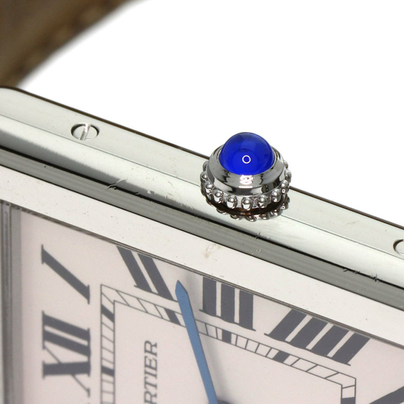 卡地亞 Tank Solo LM W5200003 男士精鋼/皮革腕錶-13