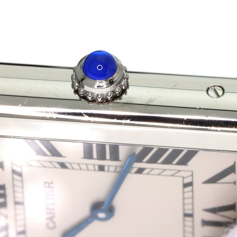 卡地亞 Tank Solo LM W5200003 男士精鋼/皮革腕錶-20