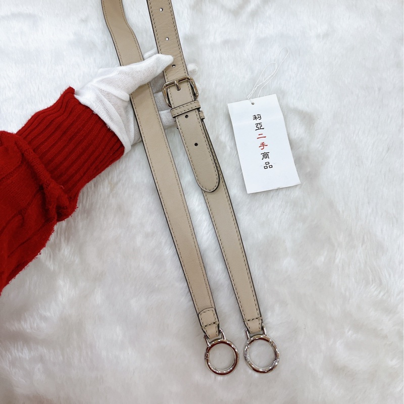 莉亞精品♡Fendi Peekaboo 奶茶編織手把 二手-17