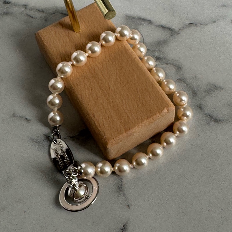 Vivienne Westwood 珍珠星球手鏈 超美✨-8