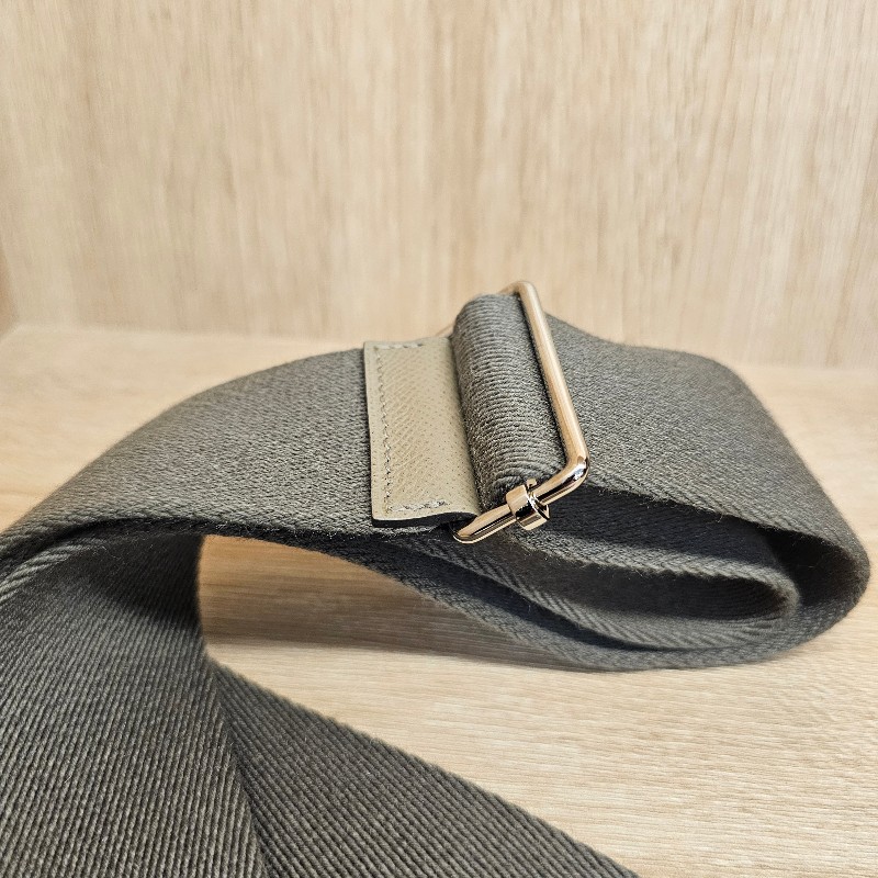 [超甜價愛馬仕聖誕獻禮🎁] Hermes大象灰銀釦Evelyne Sellier29肩斜背包-21